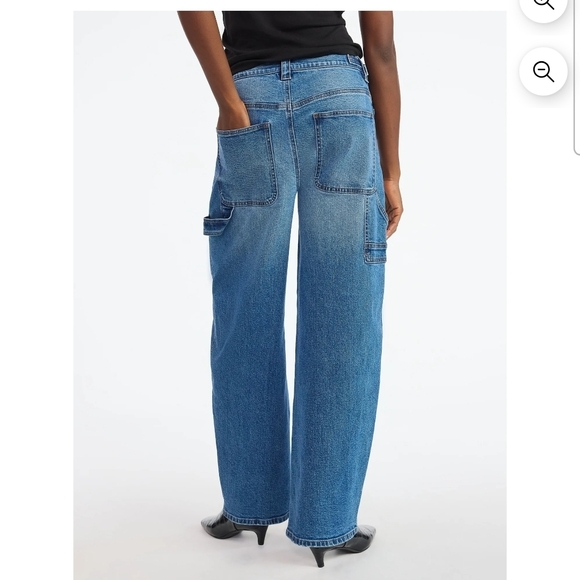 Scoop Brand Stylish size 10 Women's Barrel Carpenter Jeans for Women - Picture 3 of 13